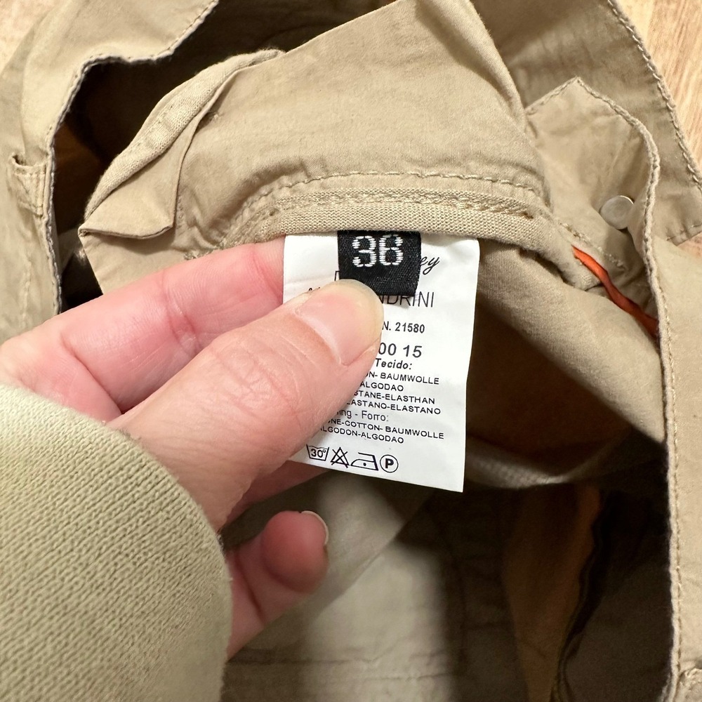 Daniele Alessandrini | NWT Men's Khaki Tan Chinos Trousers Pants, Size W36 x L33 - Picture 6 of 7